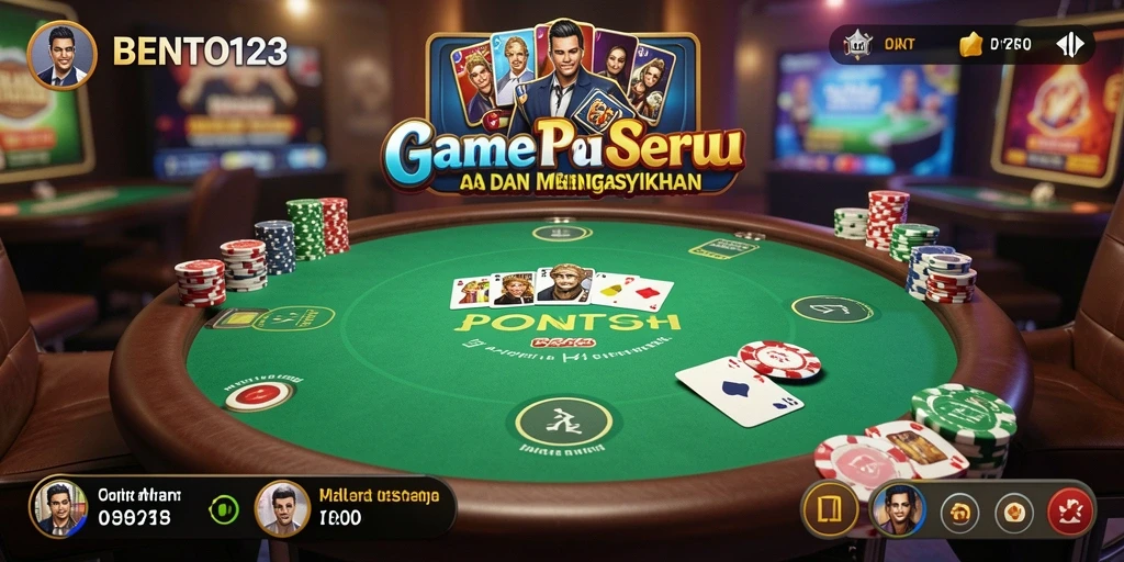 Tangkapan layar utama BENTO123 menampilkan gameplay poker yang mendebarkan.