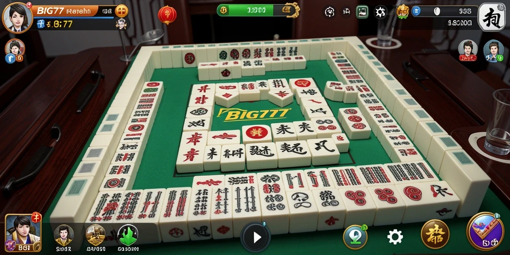 Tampilan gameplay menarik dari BIG777 yang menyajikan Mahjong.