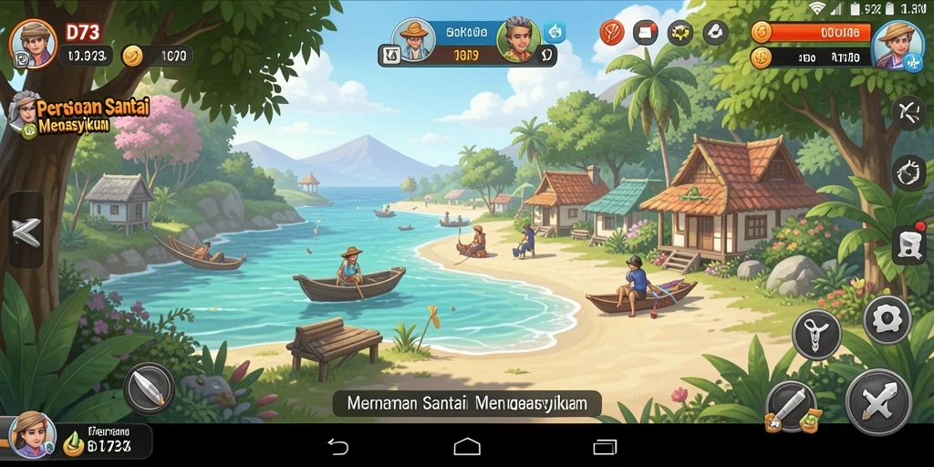 Screenshot D73 menunjukkan berbagai level menarik dalam gameplay Casual.