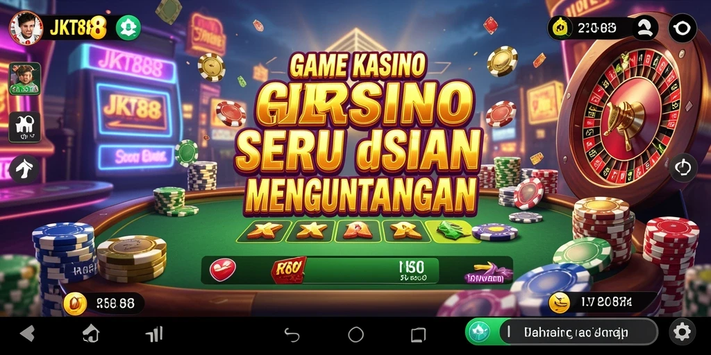 Tampilan menarik dari gameplay JKT88 dengan dealer langsung dan permainan seru.