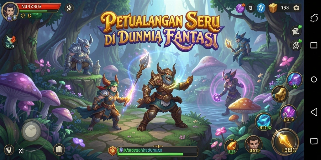 Tangkapan layar gameplay NX303 menampilkan aksi seru dalam petualangan.