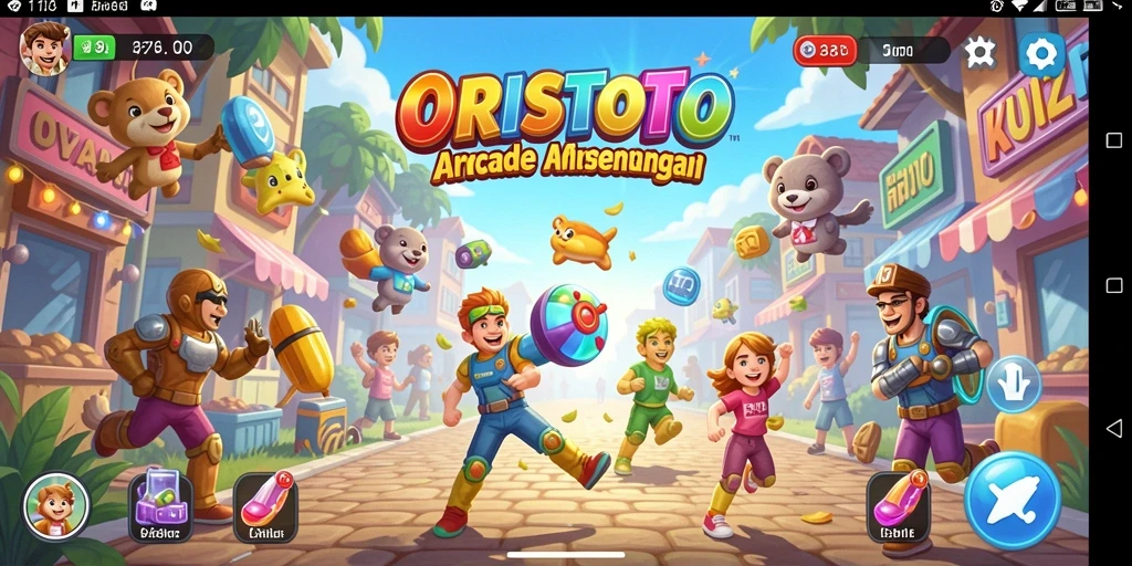 Tampilan gameplay seru dari ORISTOTO yang penuh tantangan.