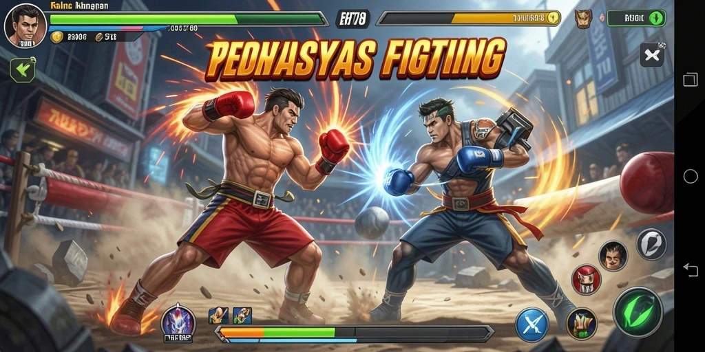 Gameplay epik pertarungan karakter di RR789.