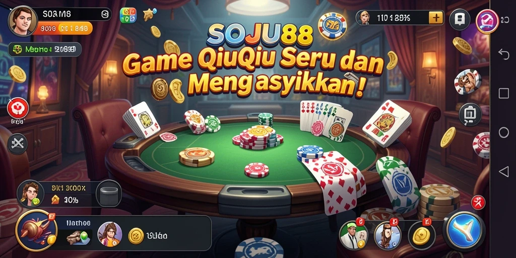 Tampilan screenshot gameplay QiuQiu yang menarik dan interaktif.